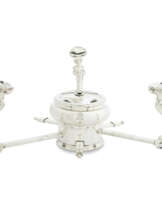 A GEORGE II LARGE SILVER MECHANICAL DISH-CROSS