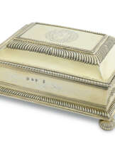A WILLIAM III SILVER-GILT CASKET FROM THE MASTER TOILET SERVICE