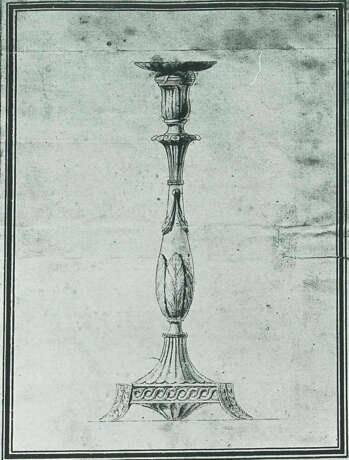 A PAIR OF GEORGE III SILVER CANDLESTICKS - Foto 7