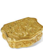 Francis Harache. A GEORGE II GOLD SNUFF-BOX