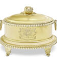 A GEORGE III SILVER-GILT BUTTER DISH AND COVER - Auktionspreise