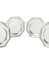 A SET OF FOUR GEORGE II SILVER SECOND-COURSE DISHES
