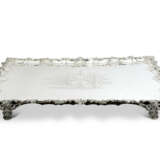 A GEORGE III SILVER LARGE SALVER - photo 2
