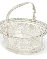 A GEORGE II SILVER CAKE BASKET