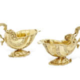 A PAIR OF GEORGE II SILVER-GILT SAUCEBOATS - photo 1