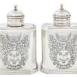 A PAIR OF GEORGE I LARGE SILVER TEA CADDIES - Auction archive