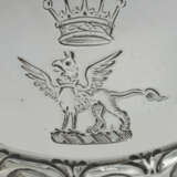 A SET OF FOUR GEORGE II SILVER TWO-LIGHT CANDELABRA - photo 12