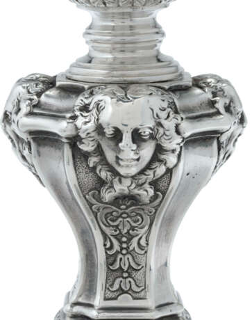 A SET OF FOUR GEORGE II SILVER TWO-LIGHT CANDELABRA - photo 16