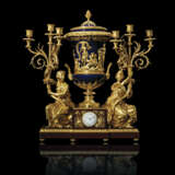 A PAIR OF MAGNIFICENT LOUIS XVI ORMOLU-MOUNTED BEAU BLEU SEVRES PORCELAIN AND MARBLE `VASE` CLOCKS - фото 2