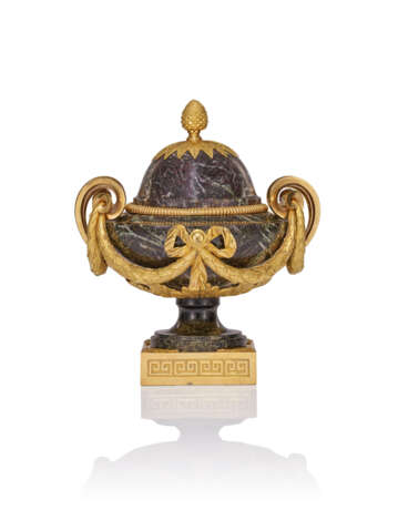 A LATE LOUIS XV ORMOLU-MOUNTED LEVANTO ROSSO VASE AND COVER - photo 1