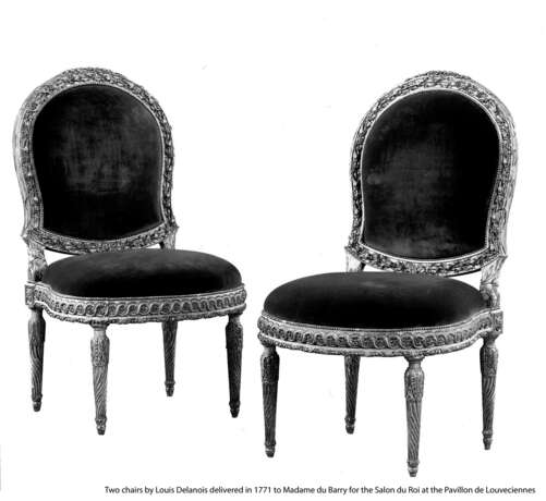 A LATE LOUIS XV GREY-PAINTED SIDE CHAIR - Foto 20