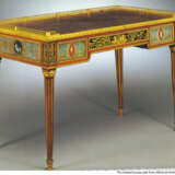 A LOUIS XVI ORMOLU-MOUNTED SATINWOOD, AMARANTH AND POLYCHROME-PAINTED SECRETAIRE A ABATTANT - photo 15