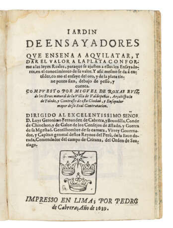 ROJAS RUIZ, Miguel de (fl.1639) - photo 1