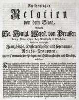 Siebenjähriger Krieg.