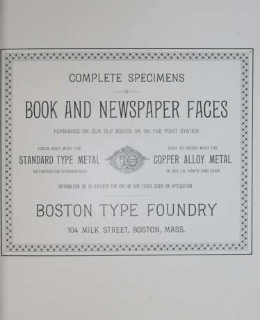 Boston Type Foundry. - фото 1