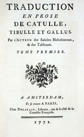 Catullus, Tibullus u. Gallus. - Foto 1