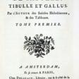 Catullus, Tibullus u. Gallus. - Auktionsarchiv