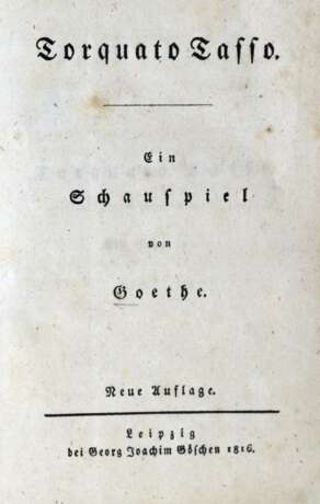 Goethe,(J.W.v.). - photo 2