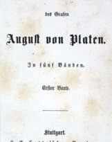Platen,A.v.