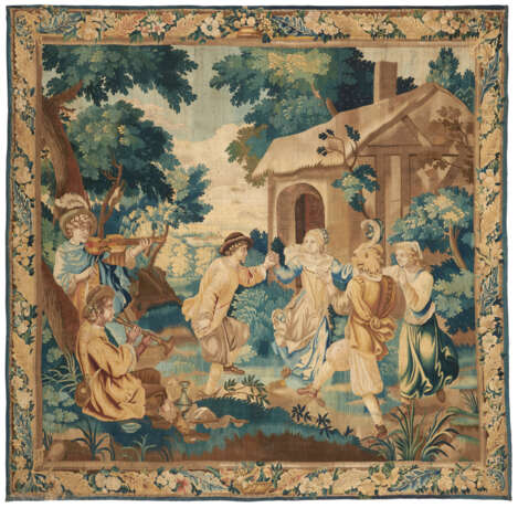 A FLEMISH PASTORAL TAPESTRY - photo 1