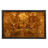 A GERMAN WALNUT AND FRUITWOOD MARQUETRY PANEL - фото 4