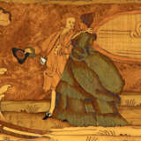 A GERMAN WALNUT AND FRUITWOOD MARQUETRY PANEL - Foto 5