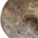 A NORTH EUROPEAN REPOUSSE-BRASS AND PIGSKIN LANTERN - photo 2