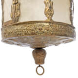 A NORTH EUROPEAN REPOUSSE-BRASS AND PIGSKIN LANTERN - фото 4