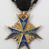 Preussen: Orden Pour le Mérite, für Militärverdienste Miniatur. - Foto 1