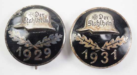Stahlhelmbund: Eintrittsabzeichen 1929 und 1931. - photo 1