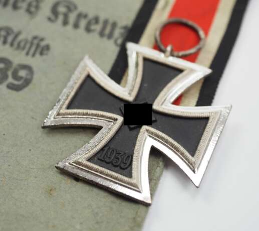 Eisernes Kreuz, 1939, 2. Klasse, in Verleihungstüte - 13 Gustav Brehmer, Markneukirchen. - фото 2
