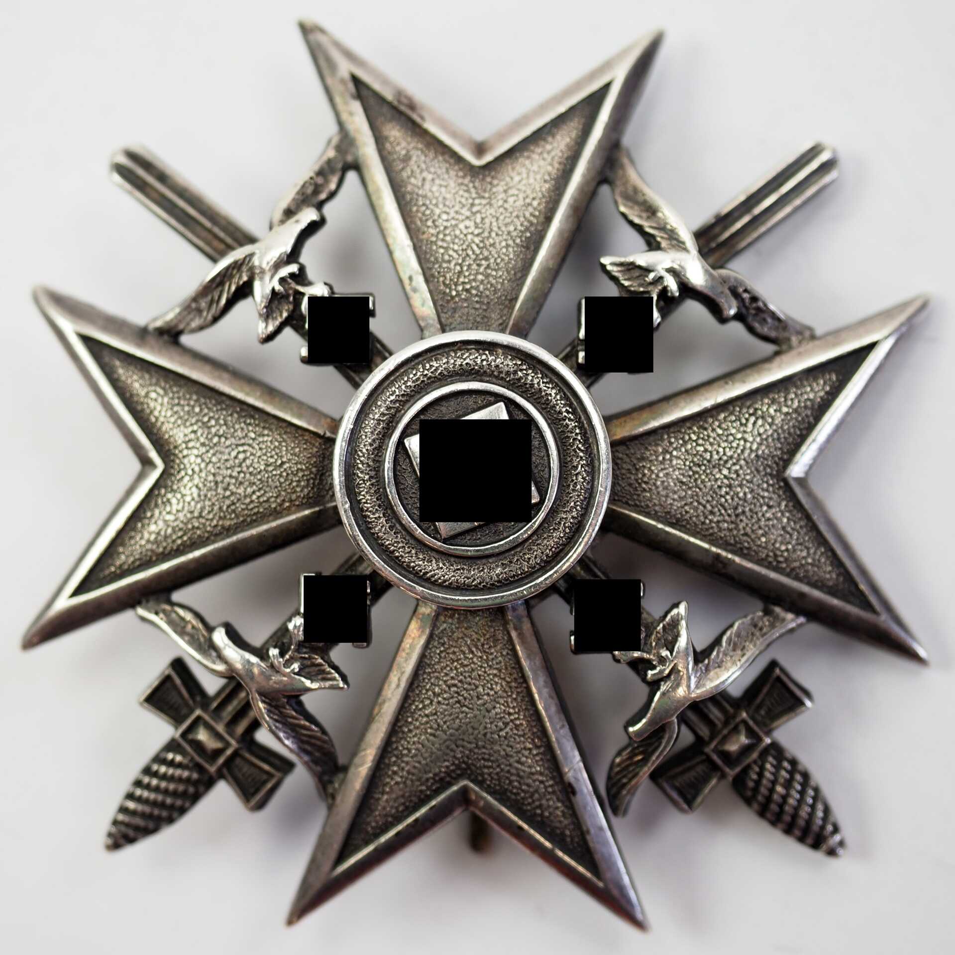 Spanienkreuz, in Silber, mit Schwertern - CEJ.