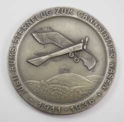 DLV: Medaille auf den Jubiläums-Sternflug zum Cannstatter Wasen 1936 - Ortsgruppe Stuttgart des DLV.