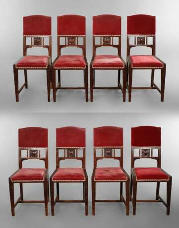 Acht Jugendstil Stühle - Foto 1