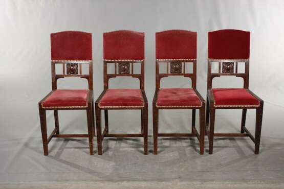Acht Jugendstil Stühle - Foto 6