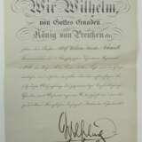 Preussen: Roter Adler Orden, 3. Klasse mit Schleife Urkunde für einen Obersten und Kommandeur des 3. Oberschlesischen Infanterie-Regiment No. 62. - фото 1