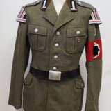 Reichsarbeitsdienst (RAD): Dienstjacke für einen Obervormann und Tambour in der Abteilung 9/302 - Krün. - photo 1