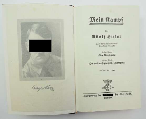 Hitler, Adolf: Mein Kampf - Geschenk der Gemeinde Brockhagen. - photo 4