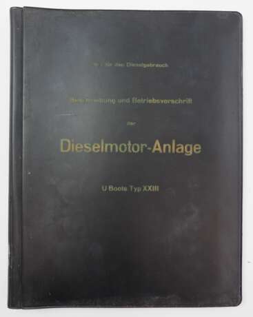 Kriegsmarine: Beschreibung und Betriebsvorschrift der Dieselmotor-Anlagen für U-Boote Typ XXIII. - фото 1