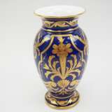 Limoges France für Fabergé: kobaltblaue Vase, dat. 1878. - Foto 2