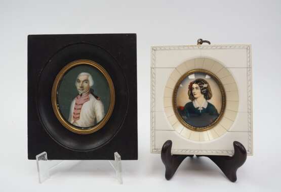 Miniaturporträts um 1800: Bruststück von Lola Montez u.a. - photo 1