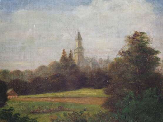 Schlosspark mit dem Weißen Turm, Bad Homburg, 1898. - Foto 2