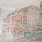 Teitge, Hans (1920-1993): Marktplatz Ludwigsburg. - Foto 1