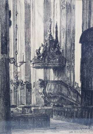 Westphal, Otto (1878-1975): Kanzel in der Kirche, 1915. - photo 1