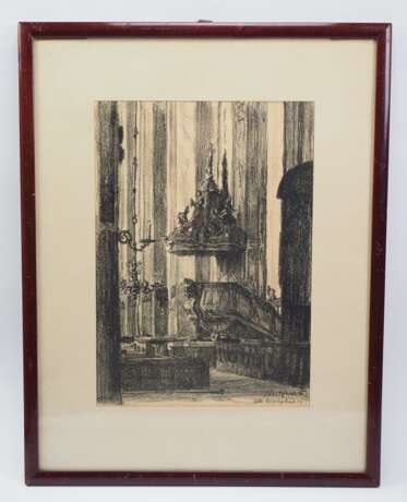 Westphal, Otto (1878-1975): Kanzel in der Kirche, 1915. - Foto 2