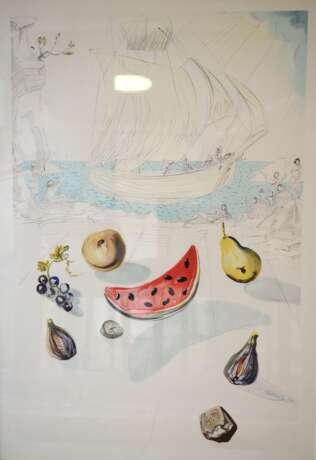 Dalí, Salvador: Schiff und Früchte (Die Entdeckung Amerikas). - photo 1