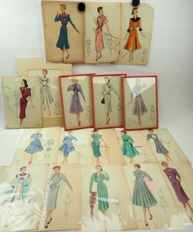 Modezeichnungen, Illustrationen, um 1900. - photo 1