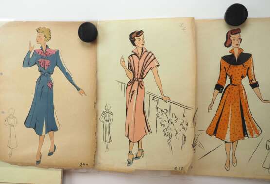 Modezeichnungen, Illustrationen, um 1900. - photo 2