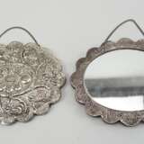 Zwei türkische Spiegel mit Kette, 900er Silber. - photo 1