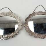 Zwei türkische Spiegel mit Kette, 900er Silber. - photo 3